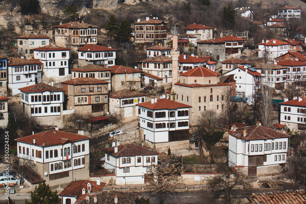 beautiful Safranbolu houses and skyline