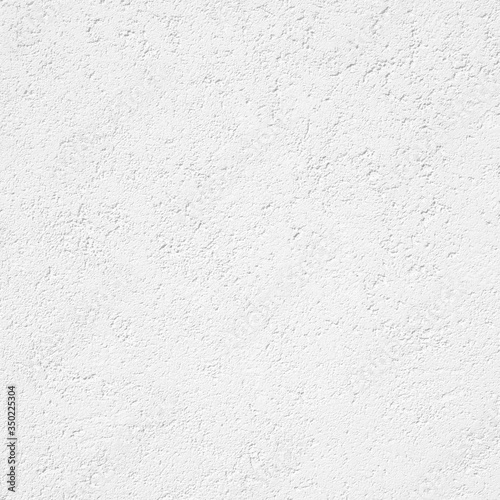 White rough plaster facade texture background square