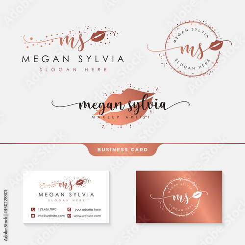 Beauty Makeup Logo Collection Template