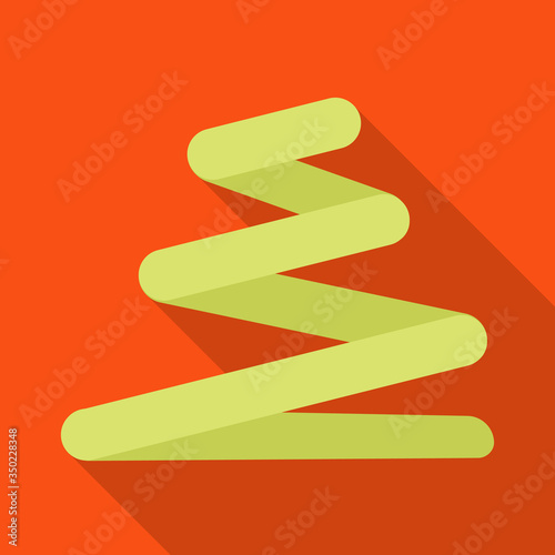 Vector design of coil and detail sign. Graphic of coil and spiral vector icon for stock.