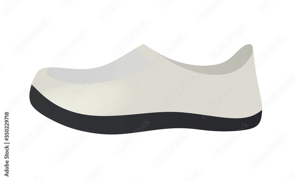White sea shoe. vector illustration