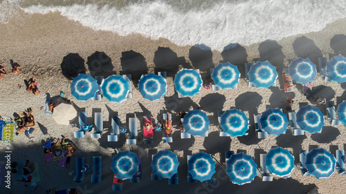 Beautiful aerial view of Sansone Beach, Elba Island photo