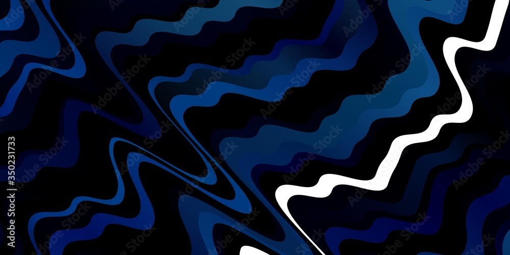 Dark BLUE vector background with bows. Illustration in abstract style with gradient curved. Pattern for booklets, leaflets. Dark BLUE vector background with bows. Illustration in abstract style with gradient curved. Pattern for booklets, leaflets.