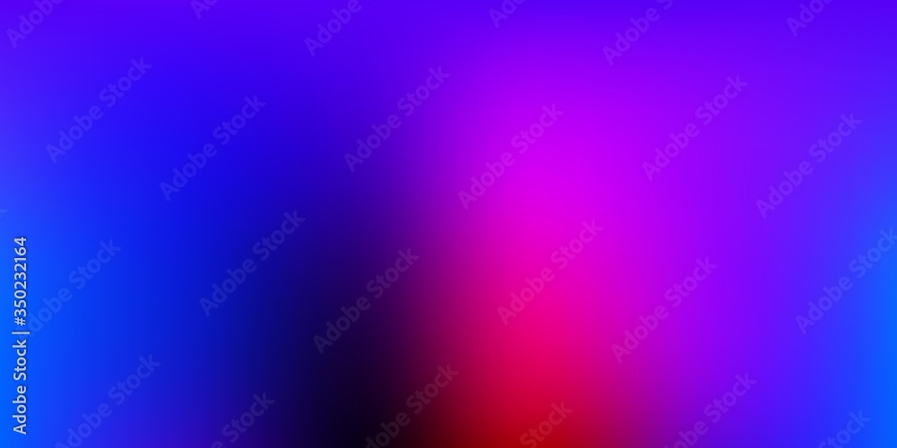 Dark Blue, Red vector abstract blur drawing.
