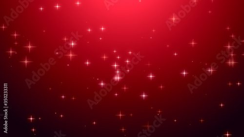 Christmas red starry background.