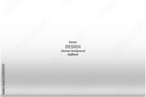Abstract halftone. Black dots on white background. Halftone background. Vector halftone dots.