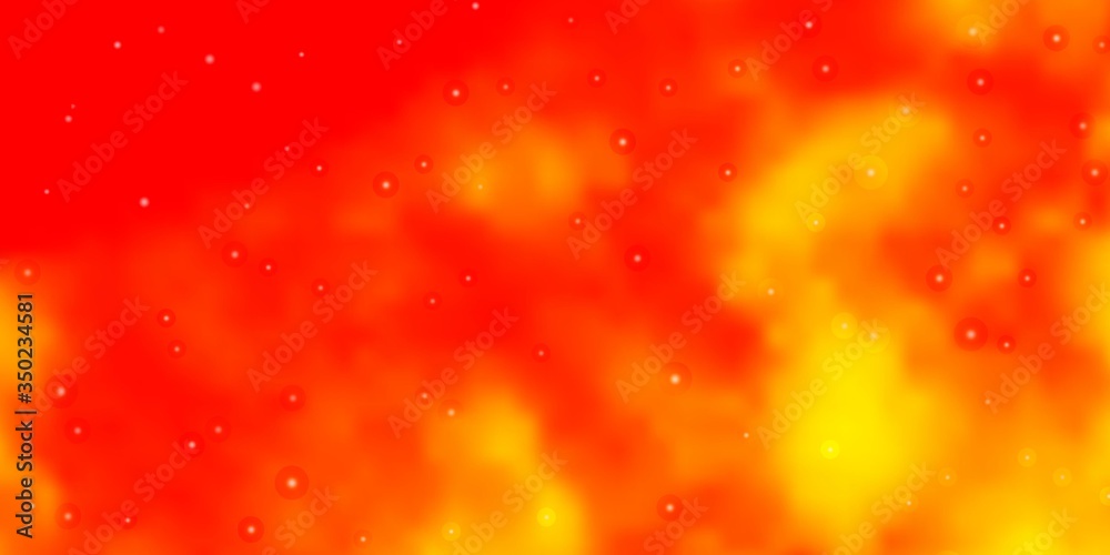 Light Orange vector background with small and big stars. Shining colorful illustration with small and big stars. Design for your business promotion. Light Orange vector background with small and big stars. Shining colorful illustration with small and big stars. Design for your business promotion.