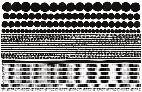 北欧手書きドットライン