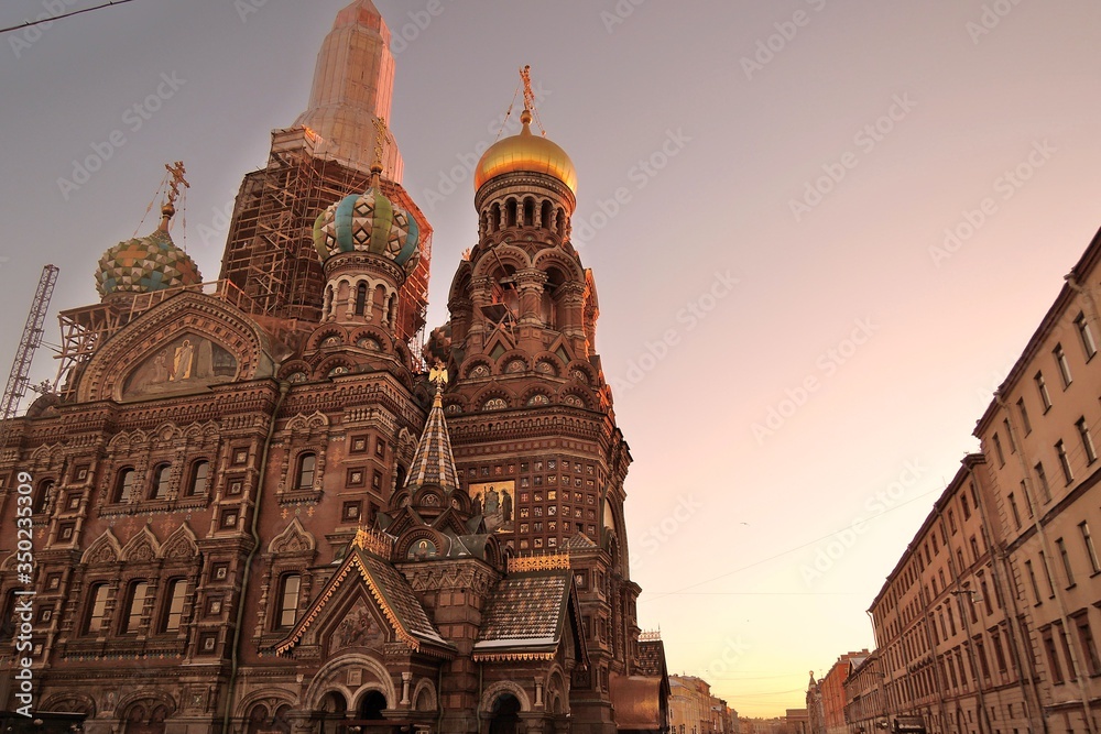 Church of the Savior on Spilled Blood in Saint Petersburg, Russia.