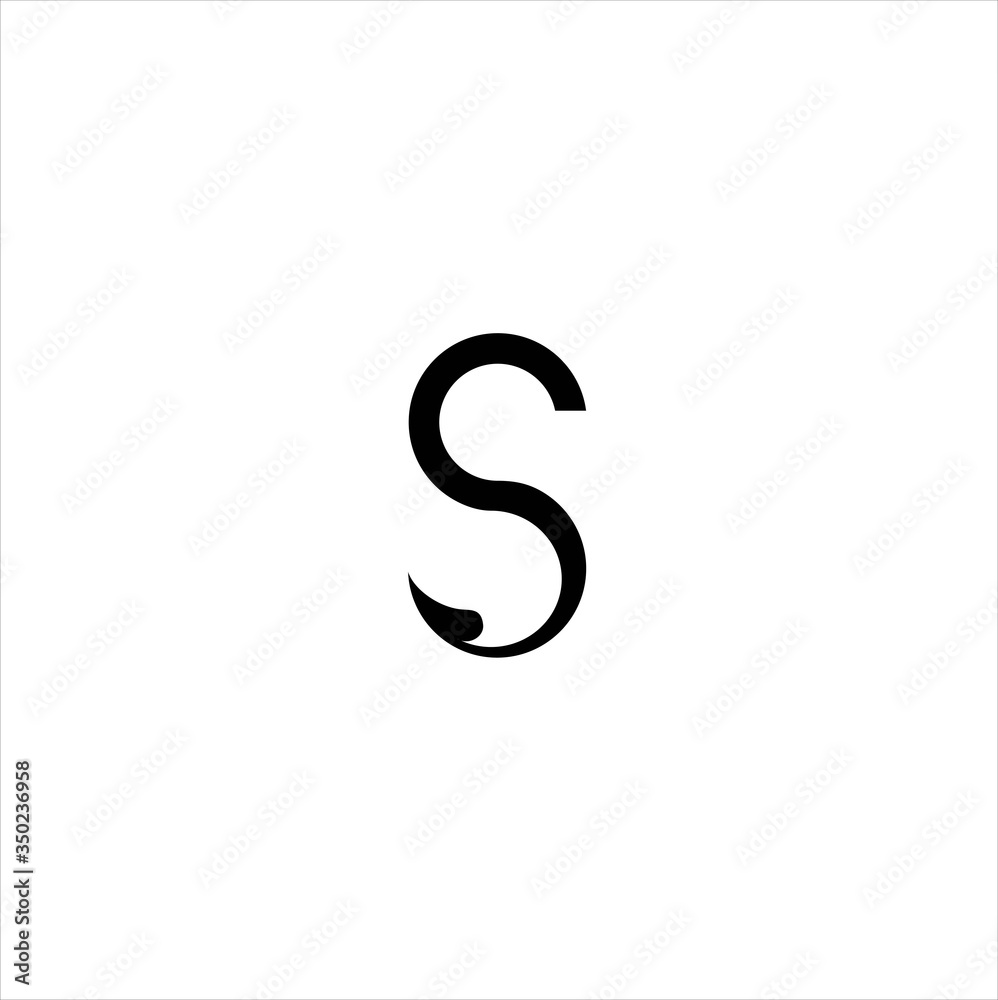 Letter s eco leaves logo icon design template Vector Image