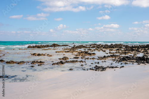 Rough waters of the Atlantic Ocean Corralejo, Fuerteventura