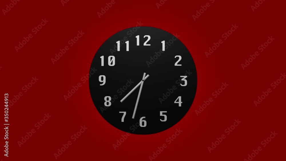 Clock Counting Down 24 Hour Day Fast Speed Timelapse 4K HD Clock Counting Down 24 Hour Day Fast Speed Timelapse 4K HD