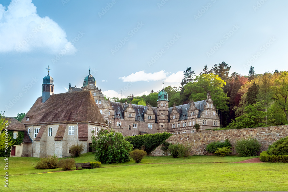 View of Malschenberg Castle, Lower Saxony, Germany
