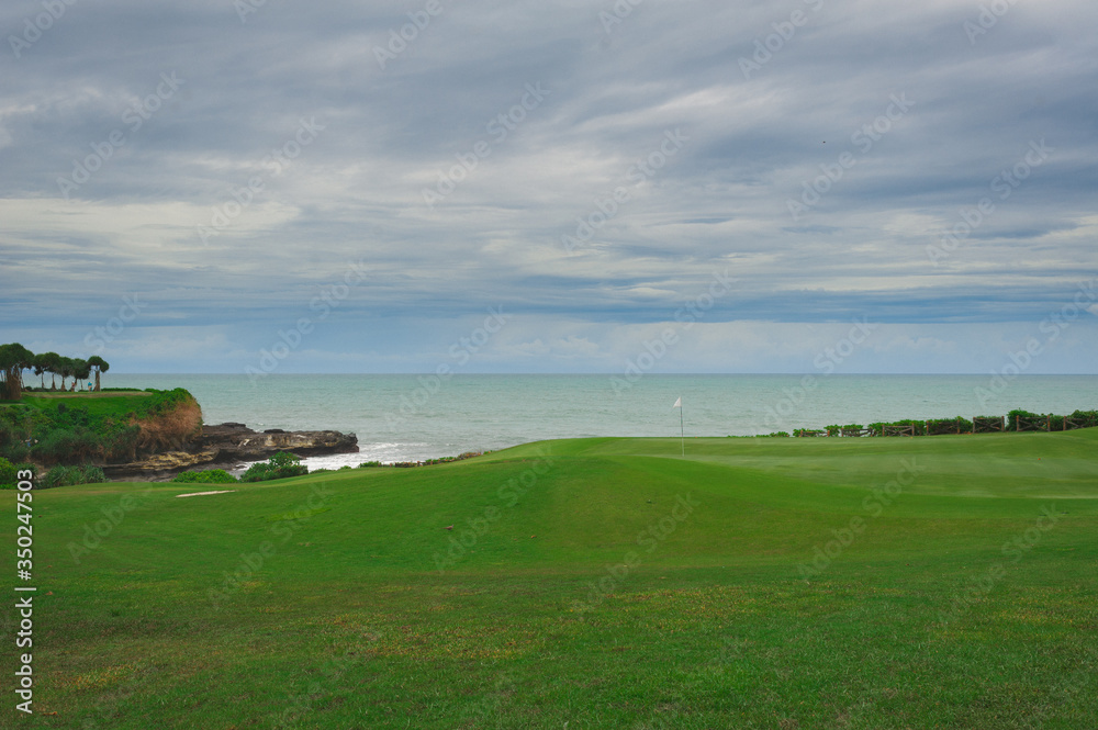 Summer landscape - golf course. Summer landscape - golf course.