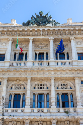 ROME  ITALY - 2014 AUGUST 18. View of Palazzo di Giustizia. Palace of Justice in Rome.