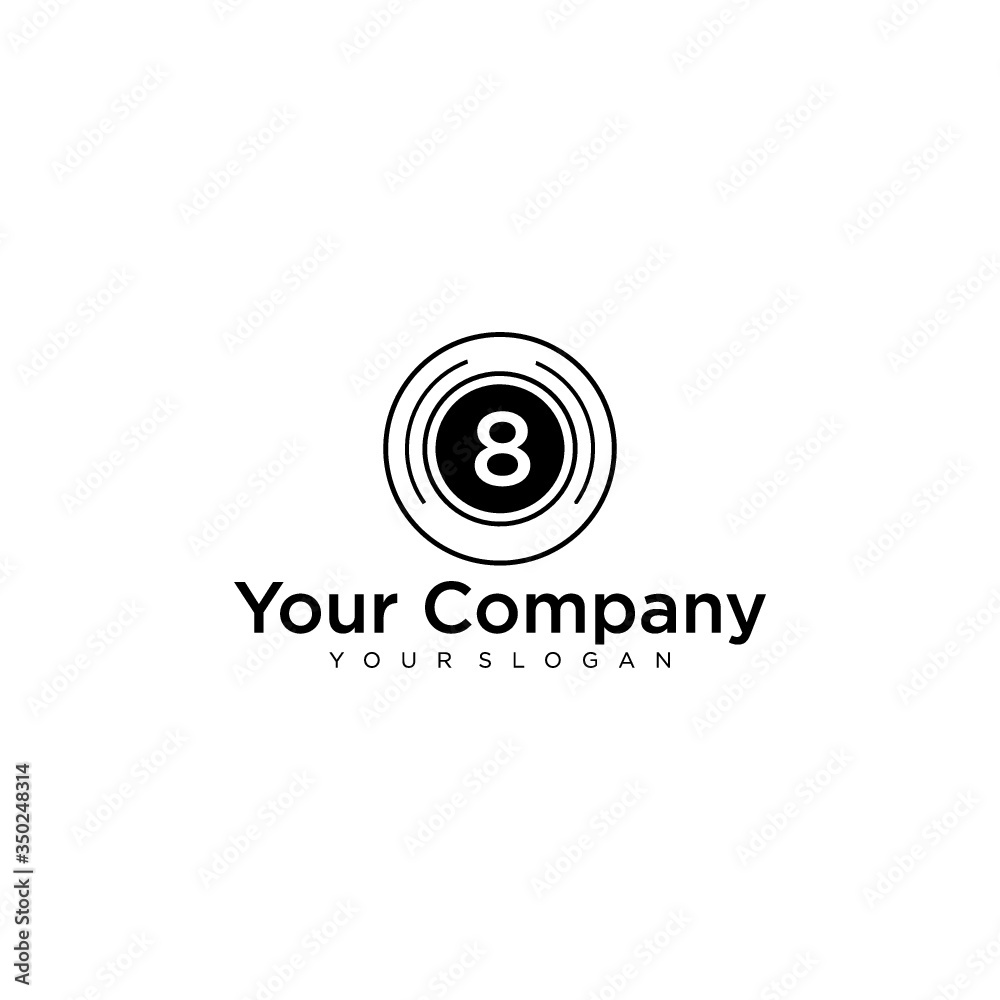 company logo design 8 ball pool