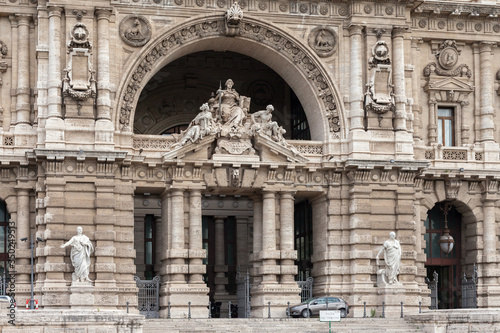 ROME, ITALY - 2014 AUGUST 19. View of Palazzo di Giustizia. Palace of Justice in Rome.