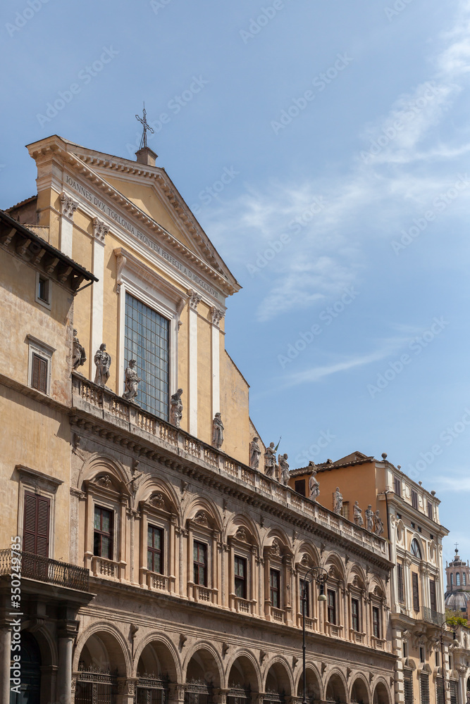 ROME, ITALY - 2014 AUGUST 21. Basilica dei Santi XII Apostol.
