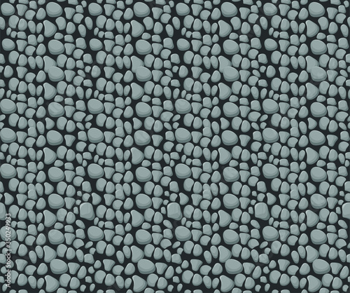 Seamless texture of gray stone. Vector illustration for Ui Game element