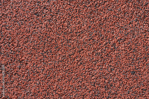 close view of the wall surface, decorative finishing, heat insulation granules or granite particles