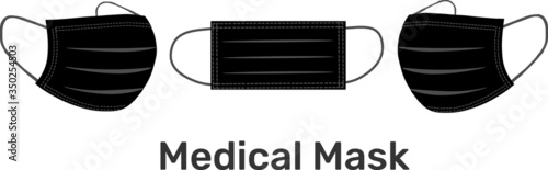 medical mask against corona virus 2019 n-cov covid-19 , stop corona virus , stay home	
