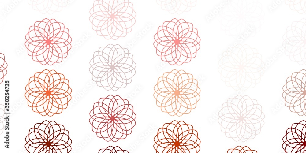 Light red vector natural backdrop with flowers. Light red vector natural backdrop with flowers.