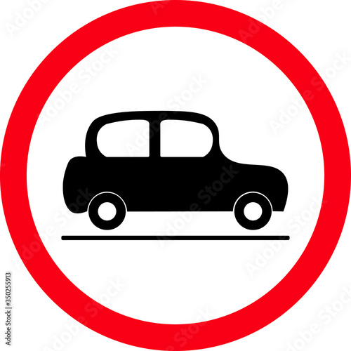 Car sign, symbol, Vector illustration