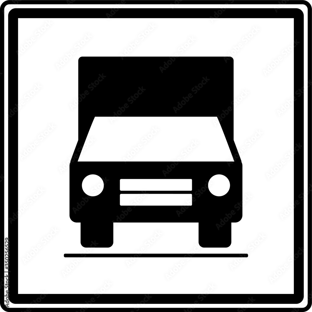 Lorry sign, symbol, Vector illustration Lorry sign, symbol, Vector illustration