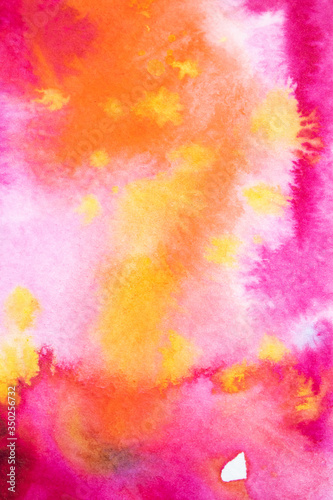 Abstract Vibrant Watercolour Splashes and Paint for Writing Over the Top or a Background