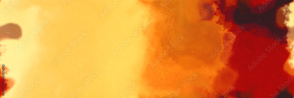 abstract watercolor background with watercolor paint with pastel orange, firebrick and coffee colors and space for text or image