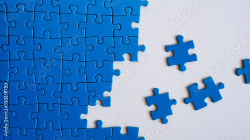 blue puzzles background