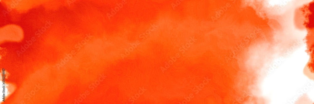 abstract watercolor background with watercolor paint with orange red, peach puff and sandy brown colors. can be used as background texture or graphic element