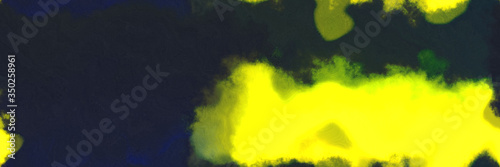 abstract watercolor background with watercolor paint with very dark blue, yellow and olive drab colors and space for text or image
