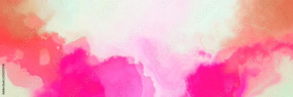 abstract watercolor background with watercolor paint with pastel pink, deep pink and linen colors. can be used as background texture or graphic element