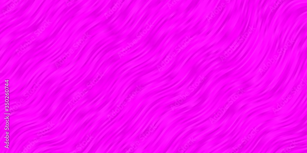 Light Pink vector background with wry lines. Brand new colorful illustration with bent lines. Smart design for your promotions.
