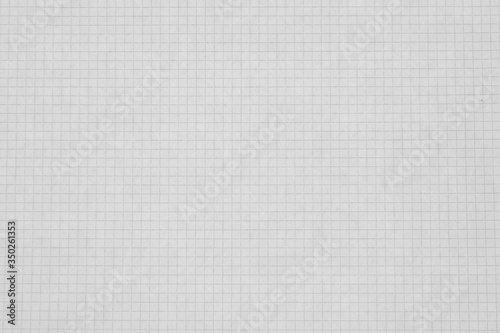 Square (graph, cell) paper sticky note, empty background, design mockup.