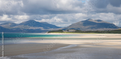 Seilabost tide out looking towards Luskentyre on Harris, Outer Hebrides 