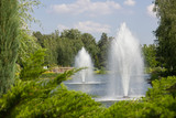 huge fountains in a park