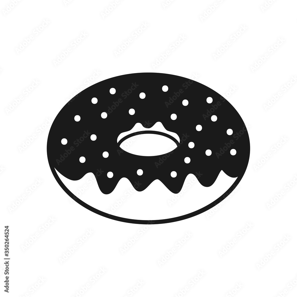 doughnut icon in trendy flat style