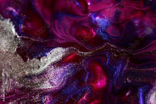 abstract colourful nail polish