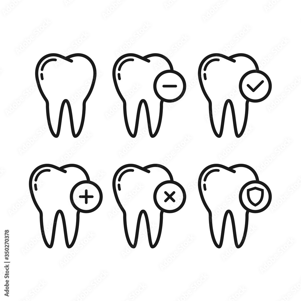 tooth icon vector logo template in trendy flat style tooth icon vector logo template in trendy flat style