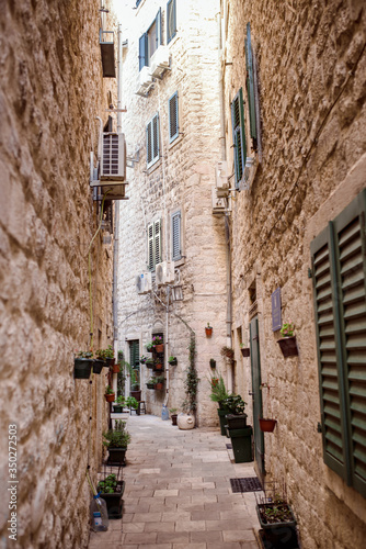 Kotor old town Montenegro recreation trip travel spring summer nature streets