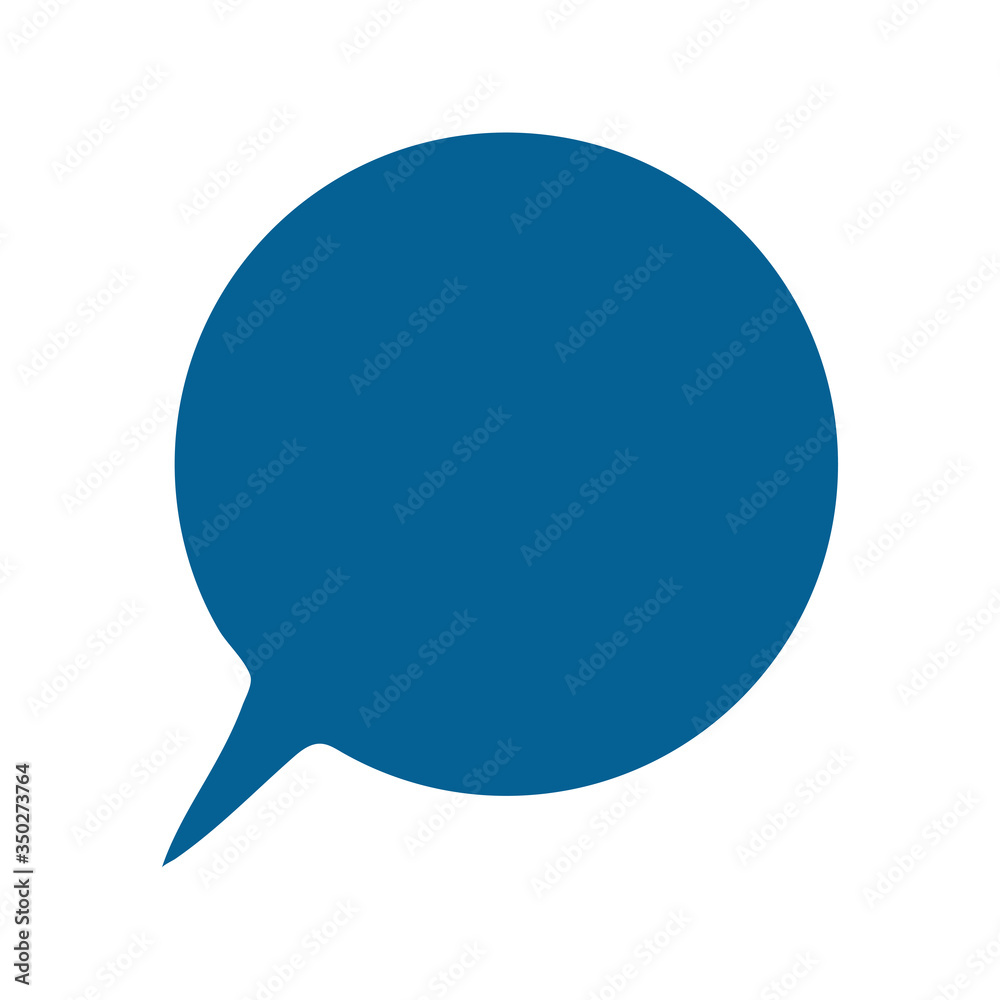 Chat icon. Dialog text on white background Vector illustration