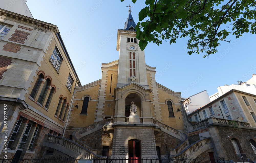 The Roman Catholic Saint Jean Baptiste de la Salle church Paris. France .