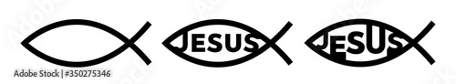 Photography Jesus fish symbol. Christian symbol