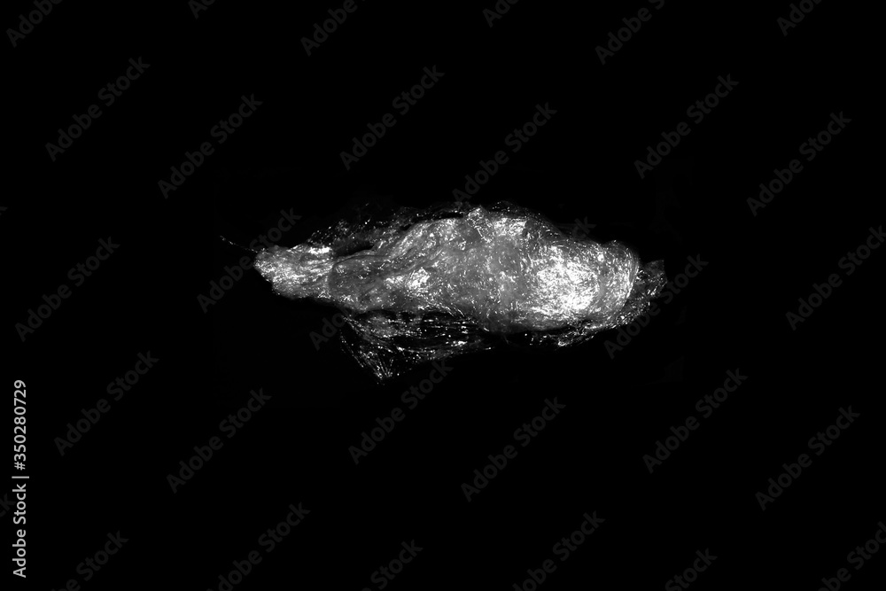 Plastic wrap shape. Abstract background Plastic wrap shape. Abstract background