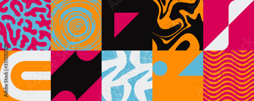 Distress Textures Abstract Vector Set