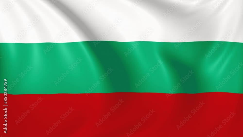 Bulgaria flag waving in the wind with high quality texture in 4K National Flag of Bulgaria Bulgarian Bulgaria flag waving in the wind with high quality texture in 4K National Flag of Bulgaria Bulgarian