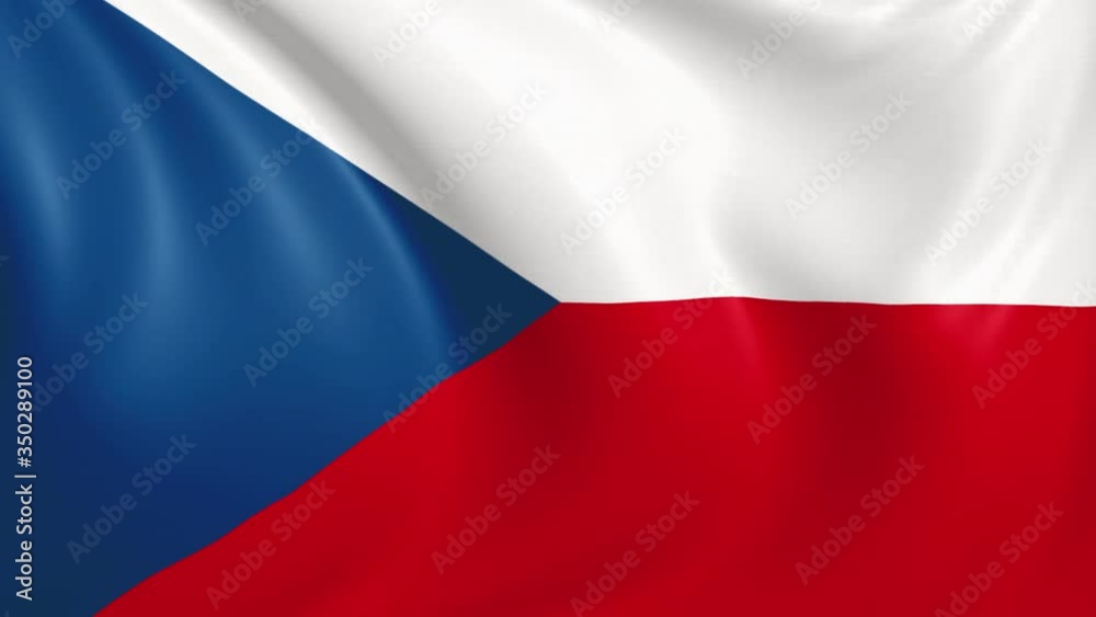 Czechia flag waving in the wind with high quality texture in 4K National Flag of Czech Republic Czechia flag waving in the wind with high quality texture in 4K National Flag of Czech Republic