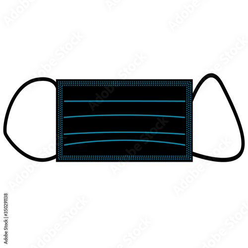 vector illustration of a medicine mask for covid-19